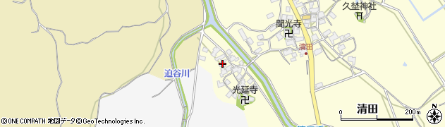 滋賀県蒲生郡日野町清田1397周辺の地図