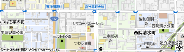 ファミリーマート葛野大路高辻店周辺の地図