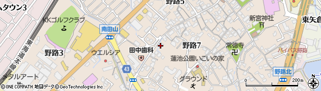 滋賀県草津市野路周辺の地図