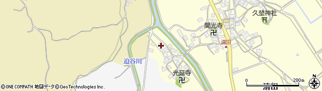 滋賀県蒲生郡日野町清田1393周辺の地図