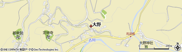 静岡県伊豆市大野1121周辺の地図