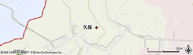 千葉県南房総市久保周辺の地図