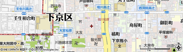 京都府京都市下京区吉文字町466周辺の地図