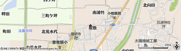 京都府亀岡市曽我部町南条（屋敷）周辺の地図