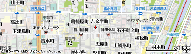 京都府京都市下京区吉文字町448周辺の地図