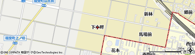愛知県豊田市桝塚西町（下小畔）周辺の地図