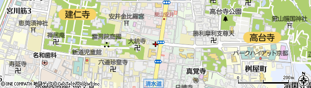 京都府京都市東山区下弁天町52周辺の地図