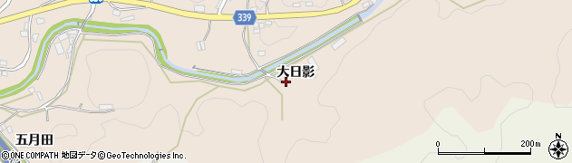 愛知県岡崎市真福寺町（大日影）周辺の地図