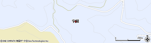 兵庫県佐用町（佐用郡）宇根周辺の地図