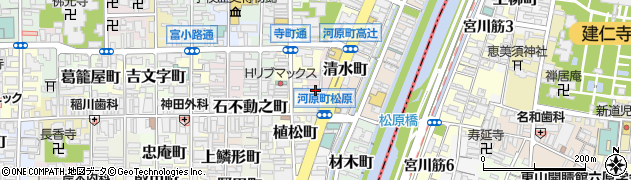 京都府京都市下京区幸竹町周辺の地図