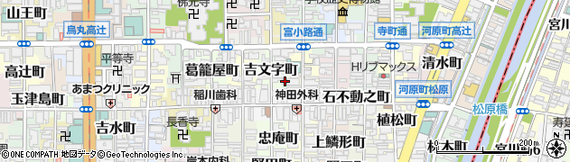京都府京都市下京区吉文字町447周辺の地図