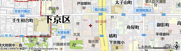 京都府京都市下京区吉文字町461周辺の地図