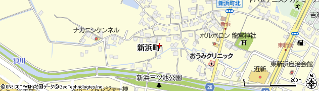 滋賀県草津市新浜町周辺の地図