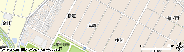 愛知県豊田市畝部東町（大道）周辺の地図