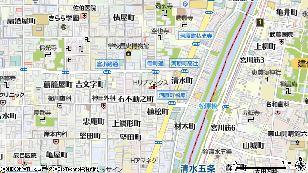 〒600-8035 京都府京都市下京区京極町の地図