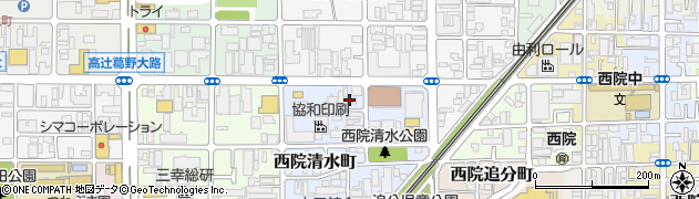 ヒューマンライフケア京都西院周辺の地図
