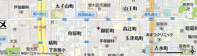 京都府京都市下京区菊屋町周辺の地図