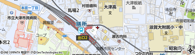 ときめきチケット　膳所駅前店周辺の地図