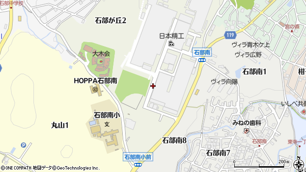 〒520-3109 滋賀県湖南市石部が丘の地図