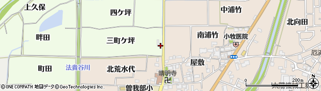 京都府亀岡市曽我部町西条（三町ケ坪）周辺の地図
