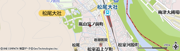 京都府京都市西京区嵐山宮ノ前町周辺の地図