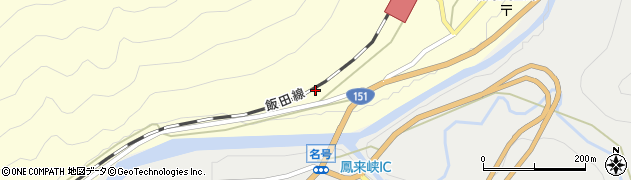 愛知県新城市川合（中西）周辺の地図