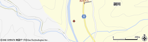 愛知県新城市副川（川端）周辺の地図