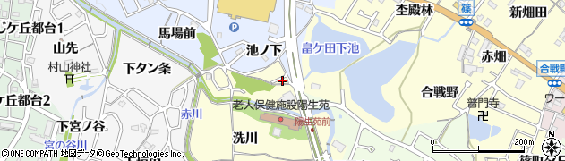 京都府亀岡市篠町篠洗川周辺の地図