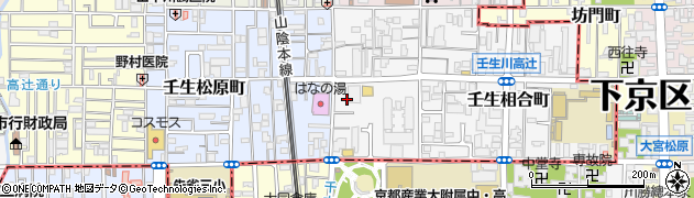 京都府京都市中京区壬生辻町周辺の地図