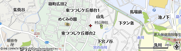 京都府亀岡市篠町森（前山）周辺の地図