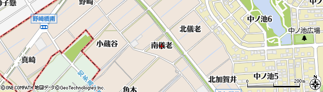 愛知県東海市養父町（南儀老）周辺の地図