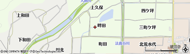 京都府亀岡市曽我部町西条畔田周辺の地図