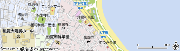滋賀県大津市木下町18周辺の地図
