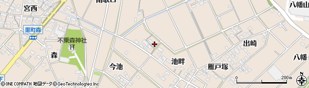 愛知県安城市里町北歌口25周辺の地図