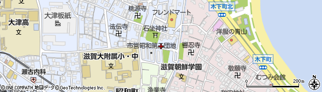 滋賀県大津市西の庄15周辺の地図