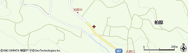 兵庫県猪名川町（川辺郡）柏原（灰所）周辺の地図