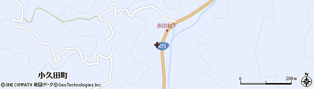 愛知県岡崎市小久田町（嶋畑）周辺の地図