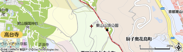 京都府京都市東山区粟田口高台寺山町周辺の地図