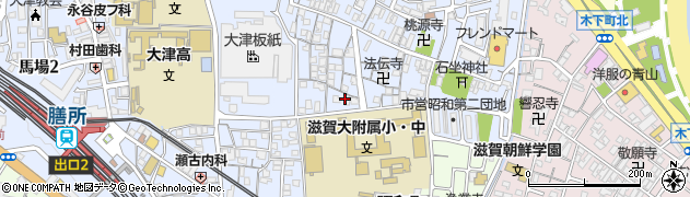 滋賀県大津市西の庄8周辺の地図