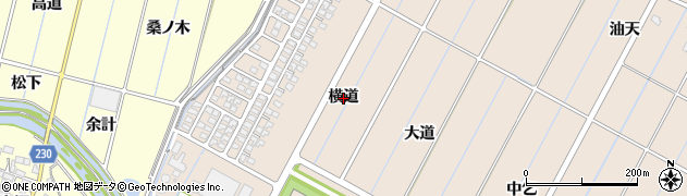 愛知県豊田市畝部東町（横道）周辺の地図