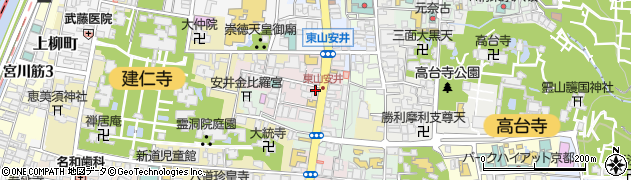 京料理 祇園 おくおか周辺の地図