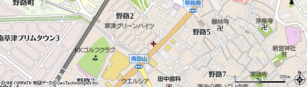 関西みらい銀行草津南支店 ＡＴＭ周辺の地図