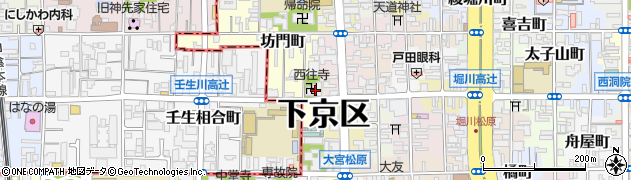 西往寺周辺の地図