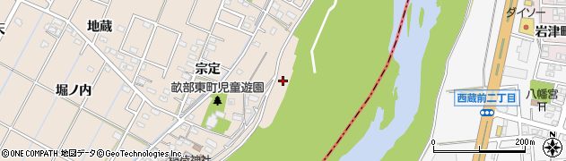 愛知県豊田市畝部東町中堤外周辺の地図
