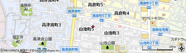 愛知県刈谷市山池町5丁目周辺の地図
