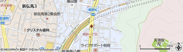 静岡県静岡市葵区昭府周辺の地図