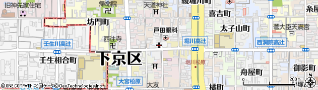 京都府京都市下京区槌屋町333周辺の地図