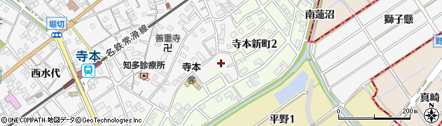 愛知県知多市八幡下内橋周辺の地図