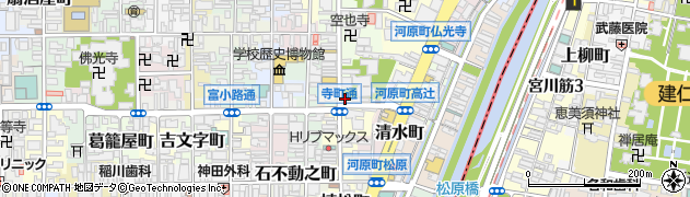 京都府京都市下京区恵美須之町552周辺の地図