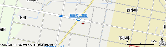 愛知県豊田市福受町山王前周辺の地図